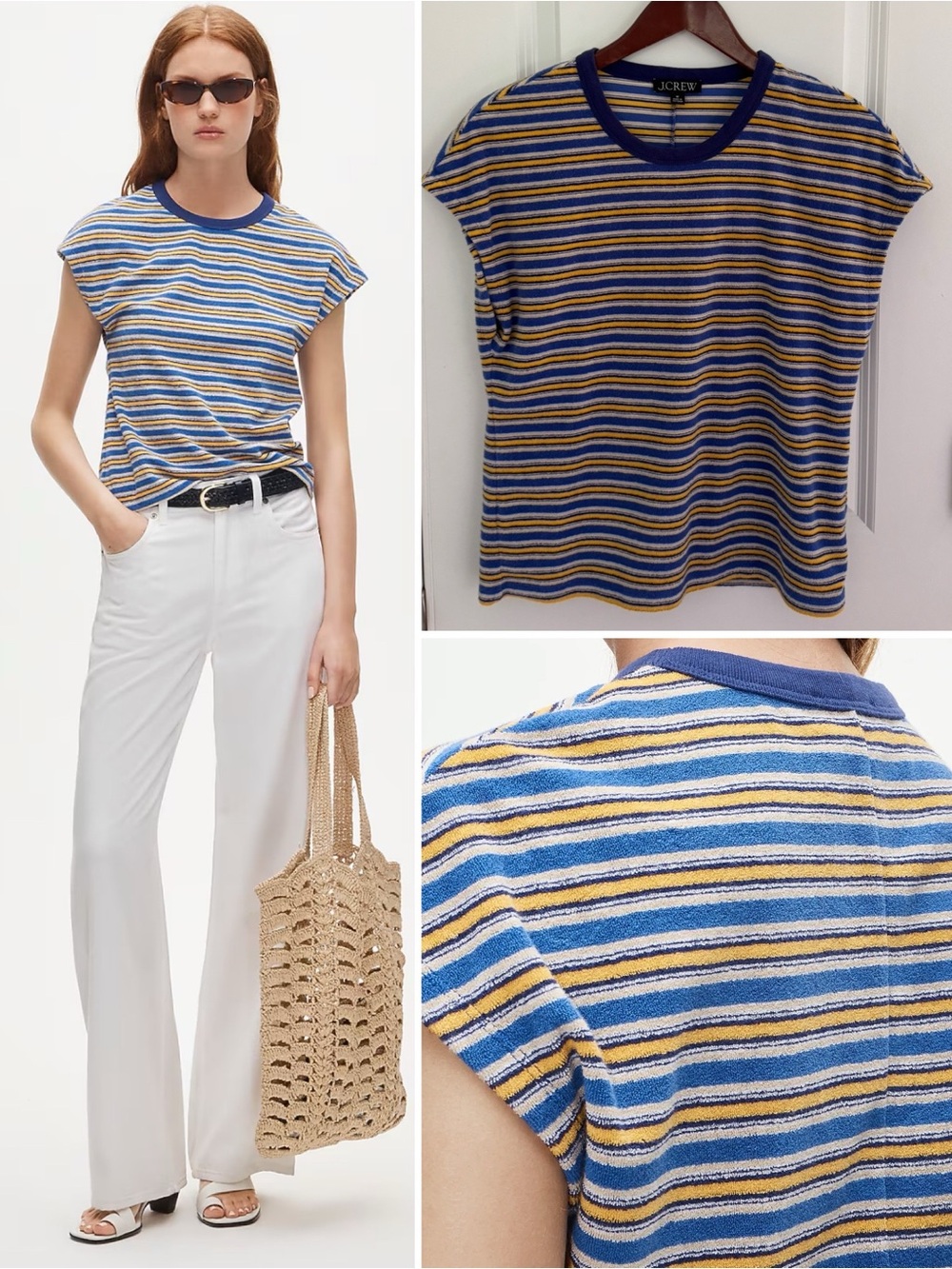 J. Crew Towel Terry Dolman Tee